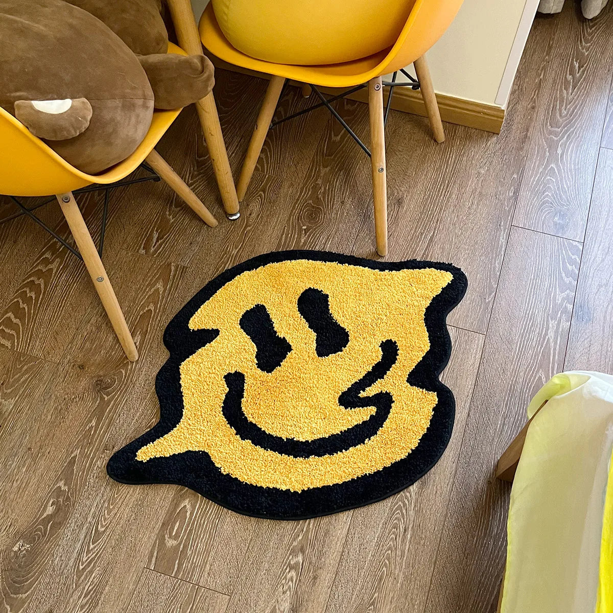 Vervaagde Smiley Vloerkleed