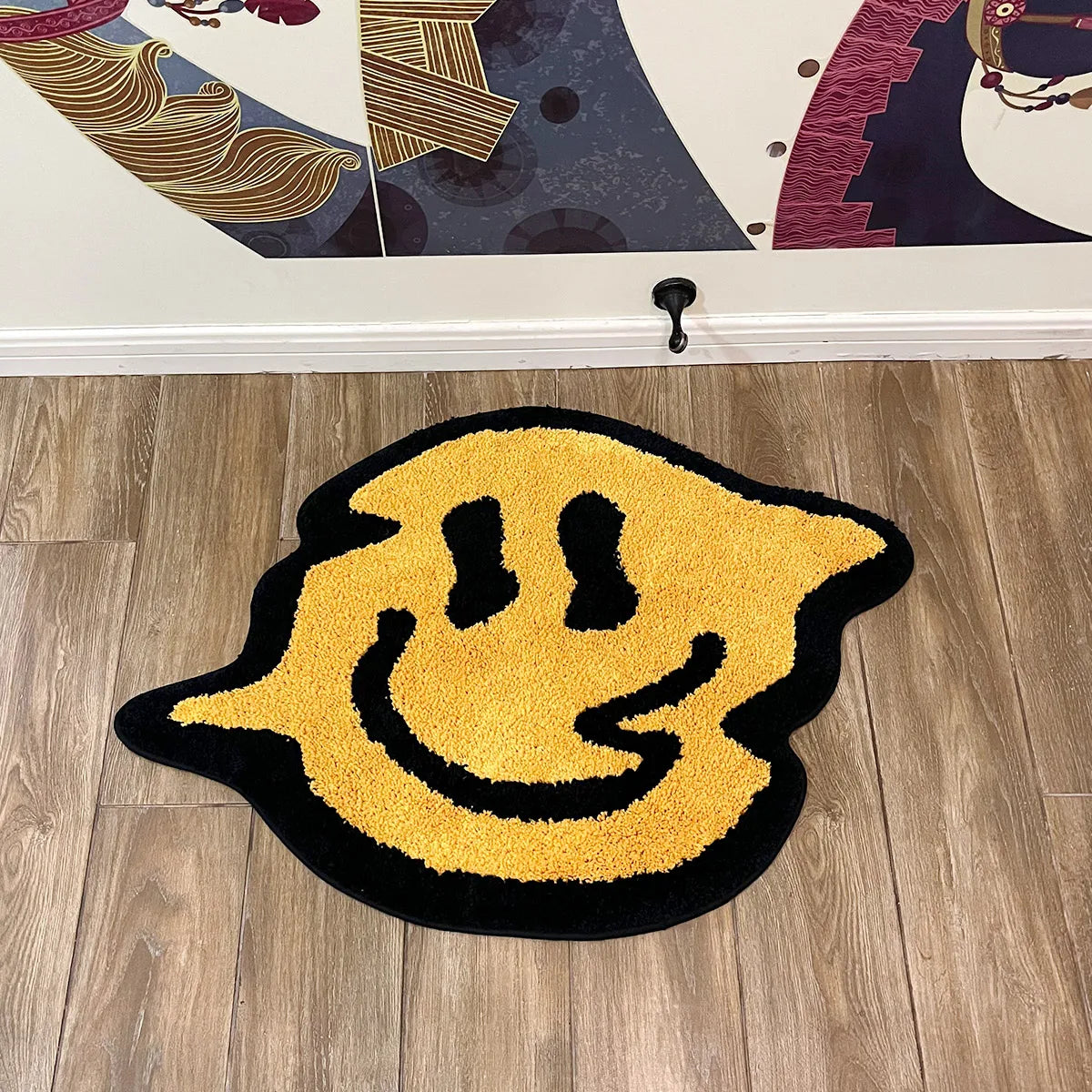 Vervaagde Smiley Vloerkleed