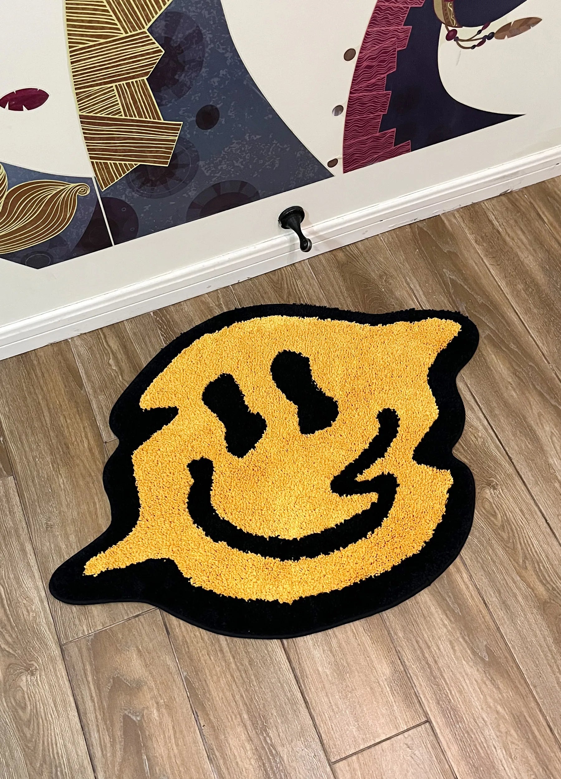 Vervaagde Smiley Vloerkleed